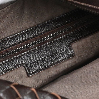 Bottega Veneta Brown Leather Intrecciato Handbag