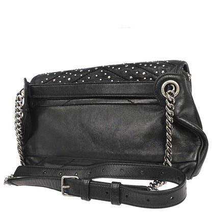 Saint Laurent Black Niki Star Studded Bum Bag
