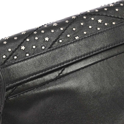 Saint Laurent Black Niki Star Studded Bum Bag