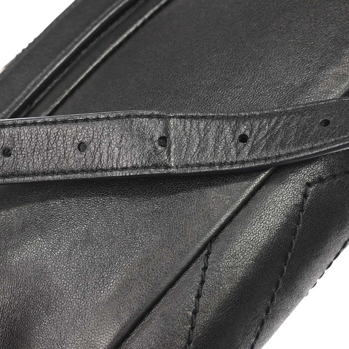 Saint Laurent Black Niki Star Studded Bum Bag
