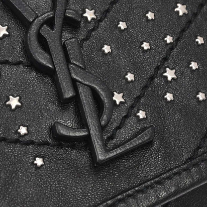 Saint Laurent Black Niki Star Studded Bum Bag
