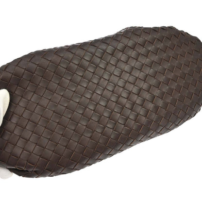 Bottega Veneta Brown Lambskin Intrecciato Shoulder Bag