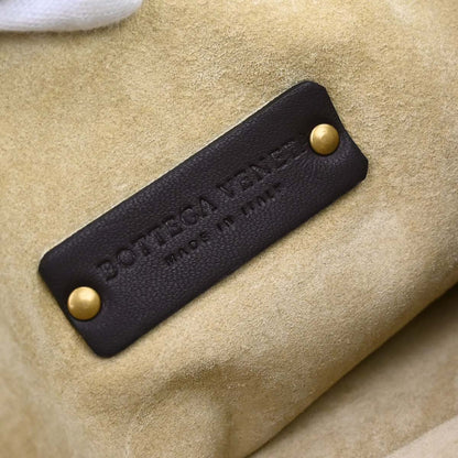 Bottega Veneta Brown Lambskin Intrecciato Shoulder Bag