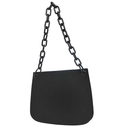 Prada Black Nylon Acrylic Chain Handbag