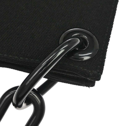 Prada Black Nylon Acrylic Chain Handbag