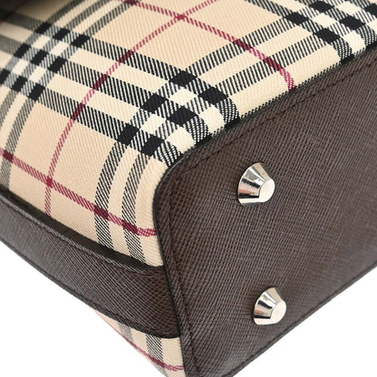 Burberry Beige Burberry Check Handbag