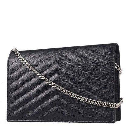 Saint Laurent Navy Envelope WOC Wallet on Chain Bag