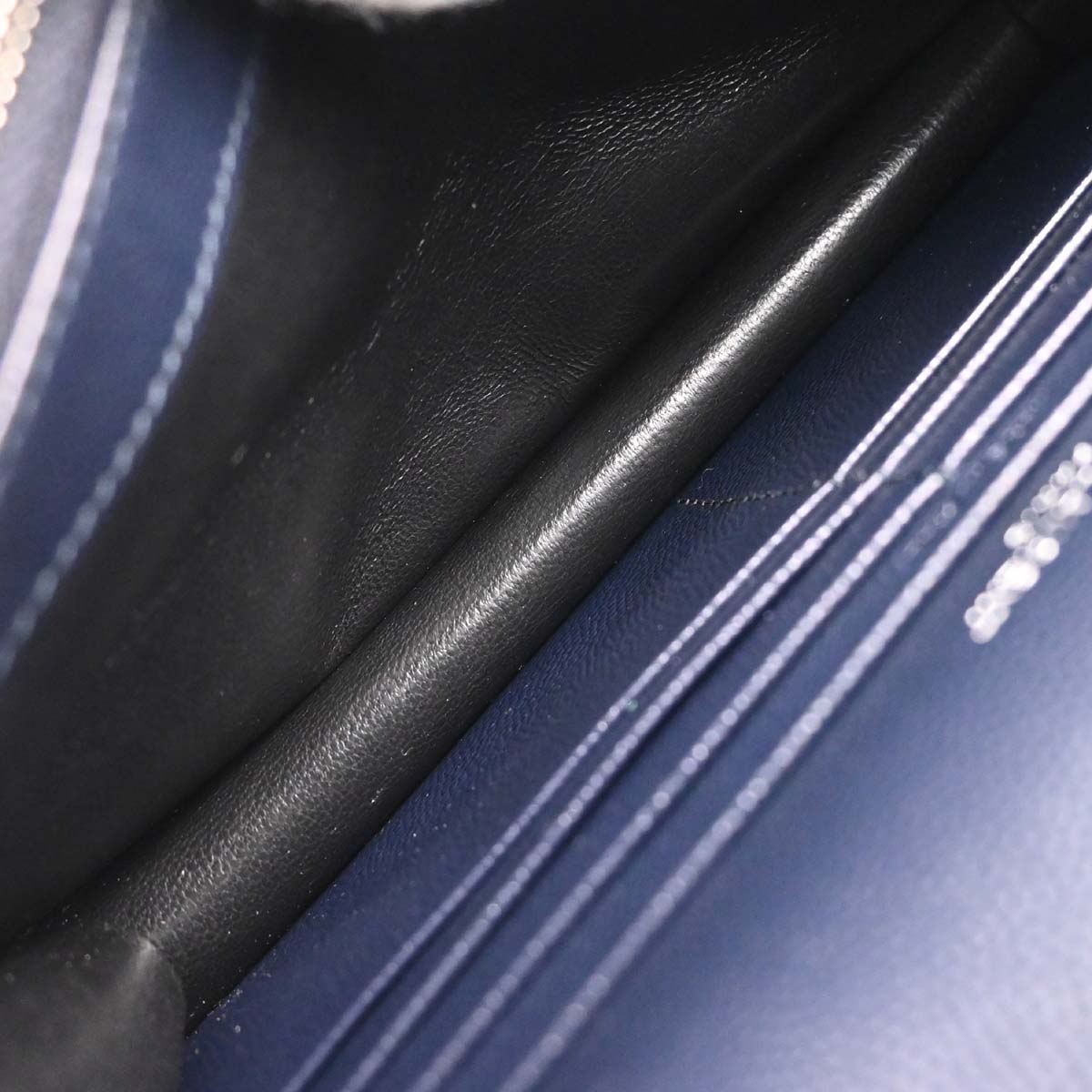 Saint Laurent Navy Envelope WOC Wallet on Chain Bag