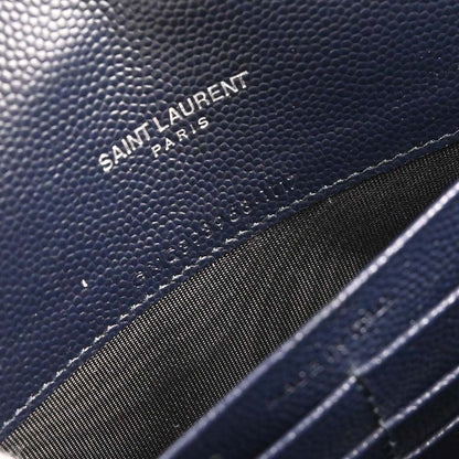 Saint Laurent Navy Envelope WOC Wallet on Chain Bag