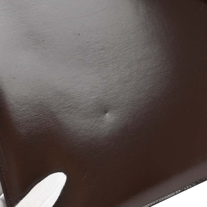Yves Saint Laurent Brown Leather Nylon Shoulder Bag