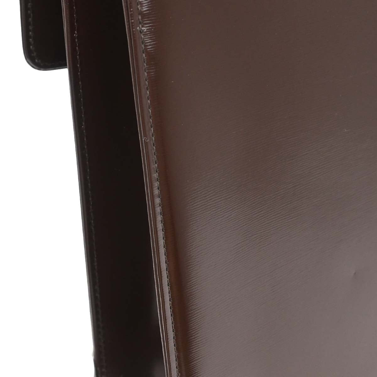 Yves Saint Laurent Brown Leather Nylon Shoulder Bag