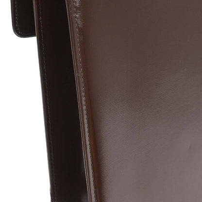 Yves Saint Laurent Brown Leather Nylon Shoulder Bag