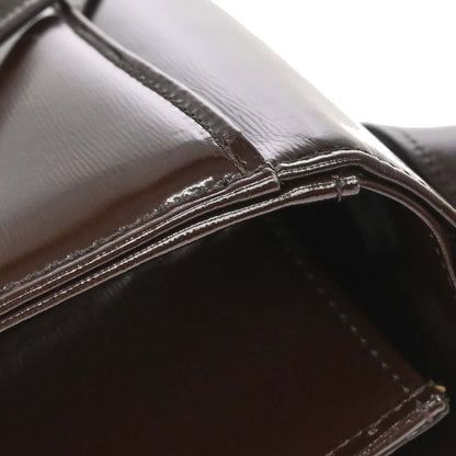 Yves Saint Laurent Brown Leather Nylon Shoulder Bag