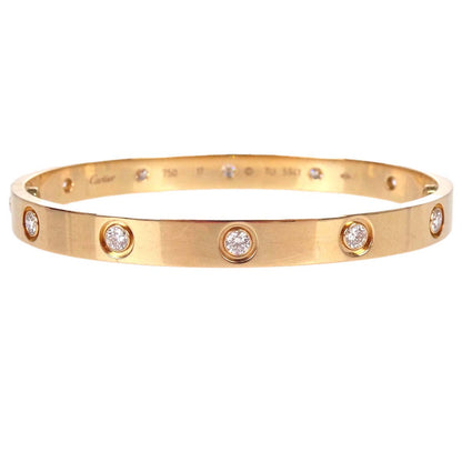Cartier Love Bracelet Bangle TU5941 750 Full Diamond #17 Jewelry