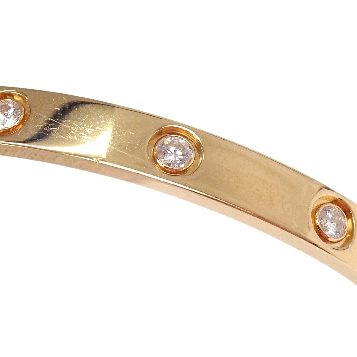 Cartier Love Bracelet Bangle TU5941 750 Full Diamond #17 Jewelry