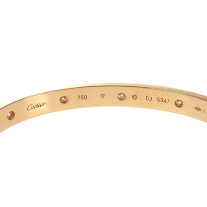 Cartier Love Bracelet Bangle TU5941 750 Full Diamond #17 Jewelry