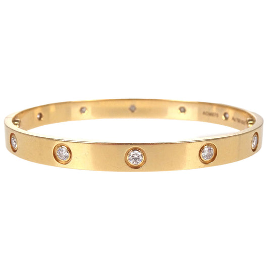 Cartier Love Bracelet Bangle AOM870 Au750 Full Diamond #18 Jewelry