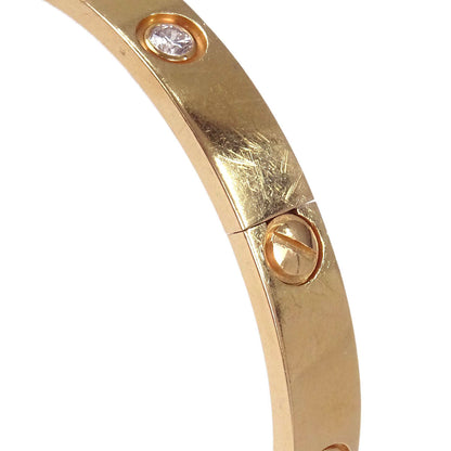 Cartier Love Bracelet Bangle AOM870 Au750 Full Diamond #18 Jewelry