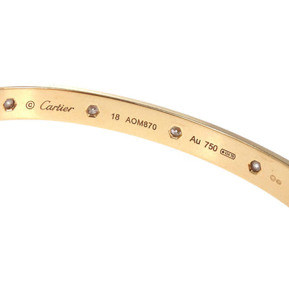 Cartier Love Bracelet Bangle AOM870 Au750 Full Diamond #18 Jewelry