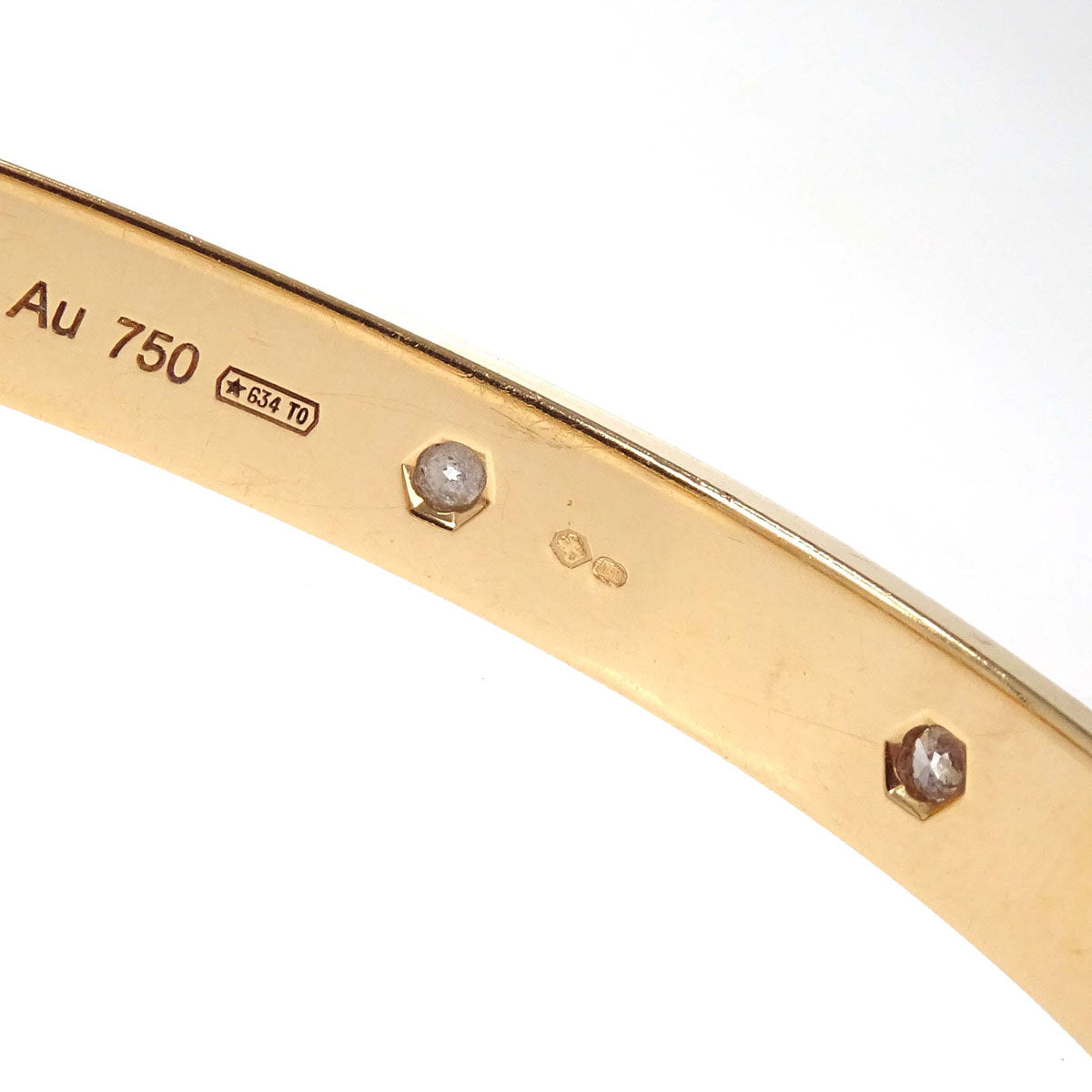 Cartier Love Bracelet Bangle AOM870 Au750 Full Diamond #18 Jewelry