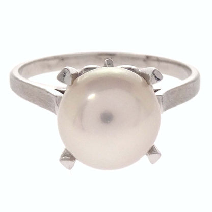 Tasaki Ring Pt900 Pearl Silver #57 Jewelry