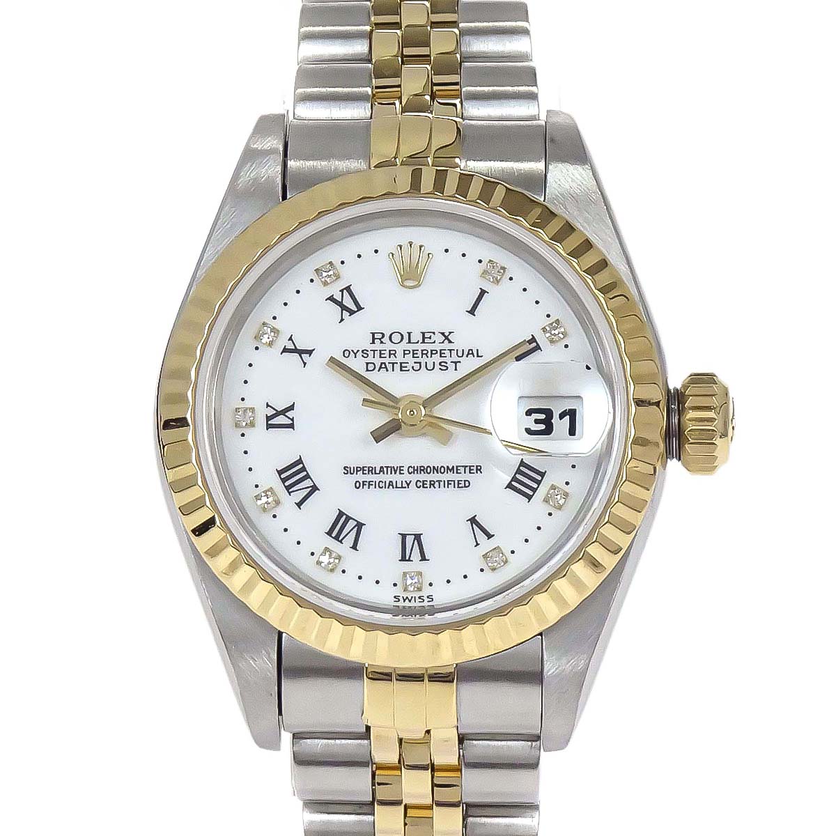 Rolex Oyster Perpetual Datejust Ref.W910593 26mm Watch 18KYG SS Diamond