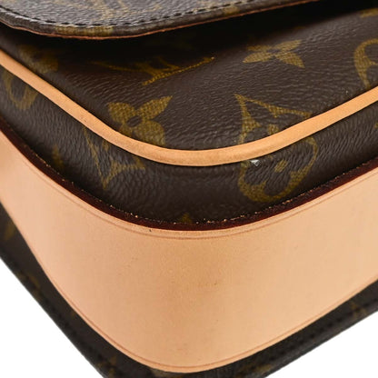 Louis Vuitton 1994 Monogram Cartouchiere MM Shoulder Bag M51253