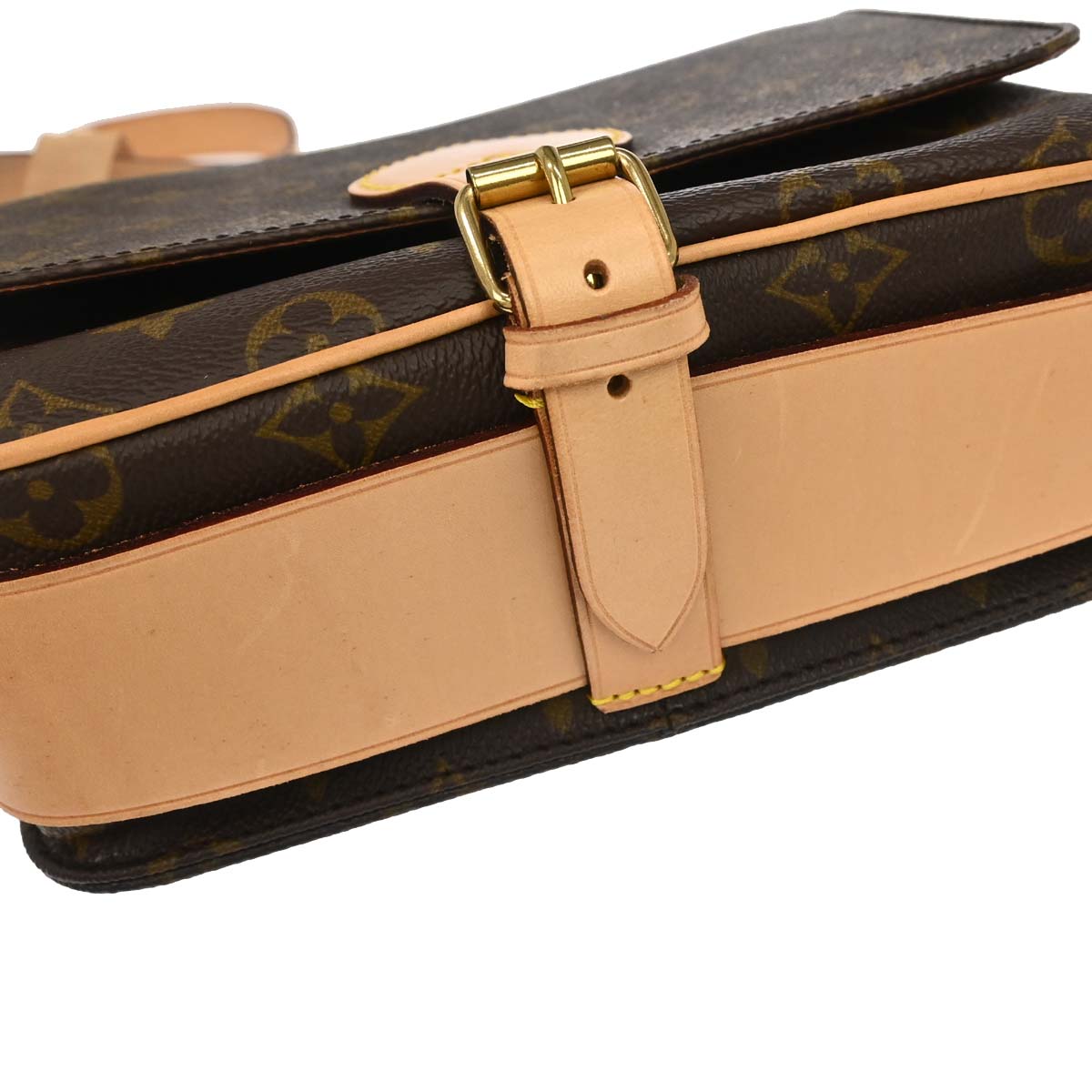 Louis Vuitton 1994 Monogram Cartouchiere MM Shoulder Bag M51253