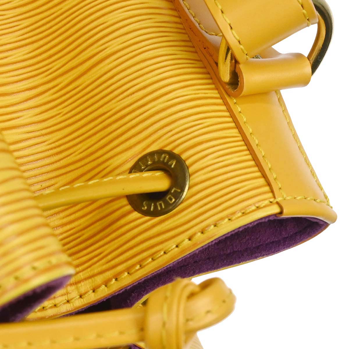 Louis Vuitton 1998 Epi Leather Yellow Noe Shoulder Bag M44009