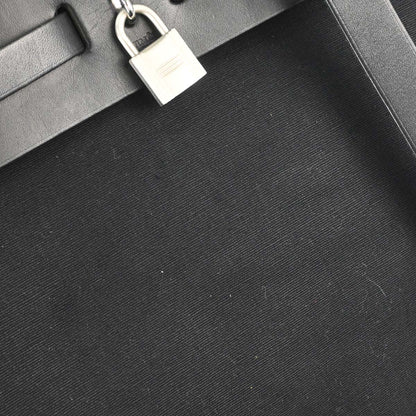 Hermes Black Toile Officier Herbag a Dos 2 in 1 Backpack