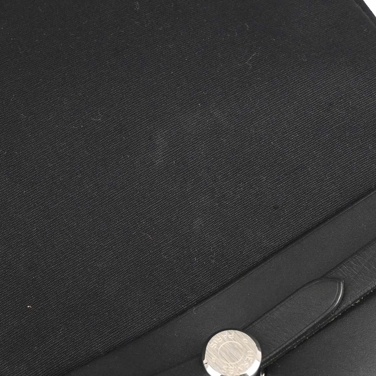 Hermes Black Toile Officier Herbag a Dos 2 in 1 Backpack