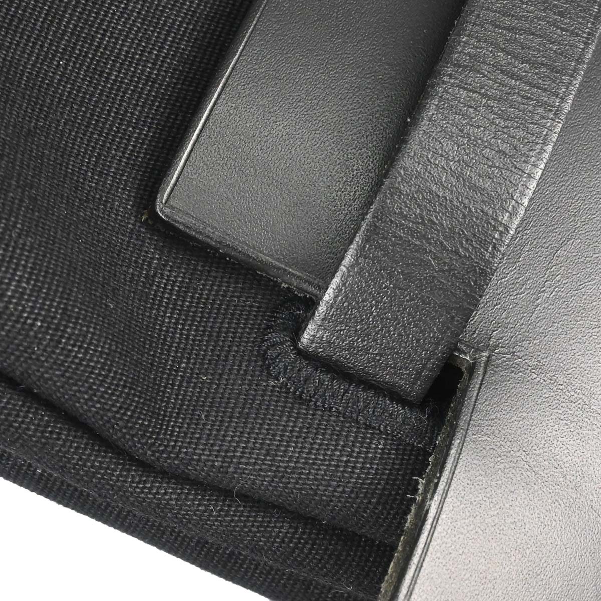Hermes Black Toile Officier Herbag a Dos 2 in 1 Backpack
