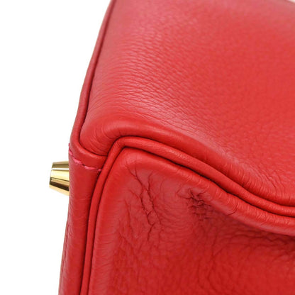 Hermes Rouge Casaque Taurillon Kelly 28 Retourne 2way Shoulder Handbag