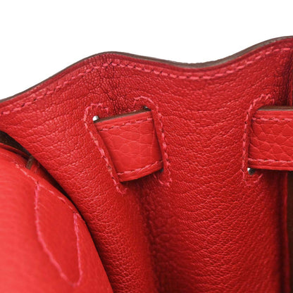 Hermes Rouge Casaque Taurillon Kelly 28 Retourne 2way Shoulder Handbag