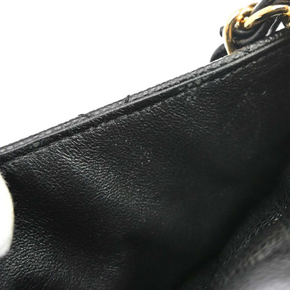 Chanel 2014 Black Caviar Skin Grand Shopping Tote GST Chain Handbag