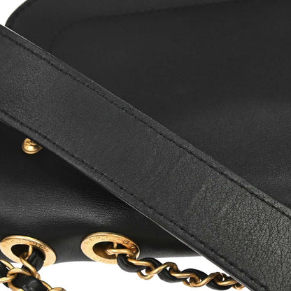 Chanel 2019 Black Calfskin Multi Pouching Flap Shoulder Bag