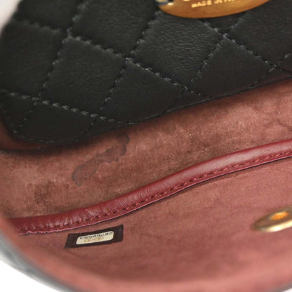 Chanel 2019 Black Calfskin Multi Pouching Flap Shoulder Bag
