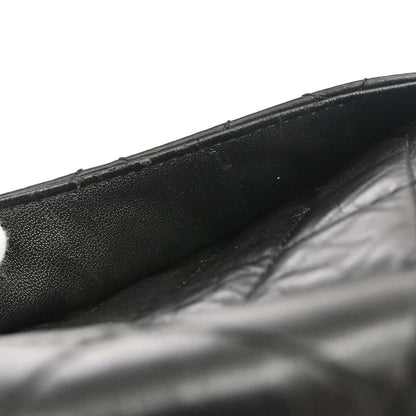 Chanel 2013-2014 Black Calfskin 2.55 Double Flap Shoulder Bag
