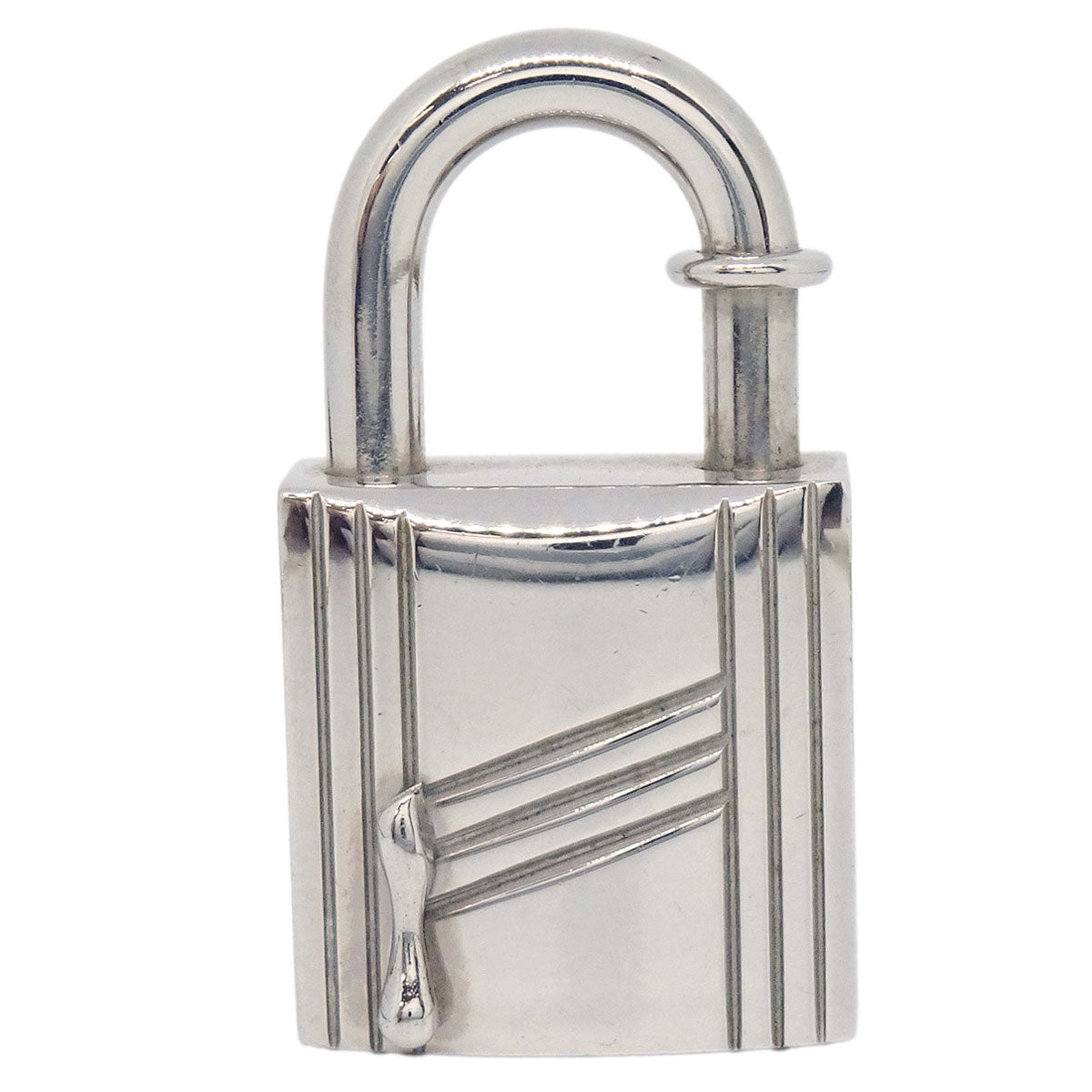 Hermes Annee Arbre 1998 Cadena Padlock Silver Small Good