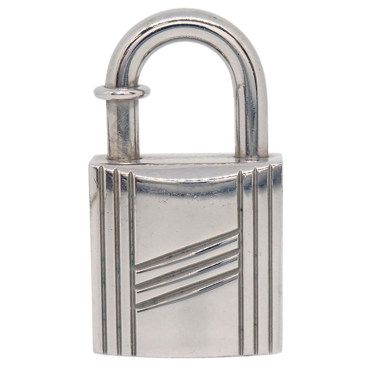 Hermes Annee Arbre 1998 Cadena Padlock Silver Small Good