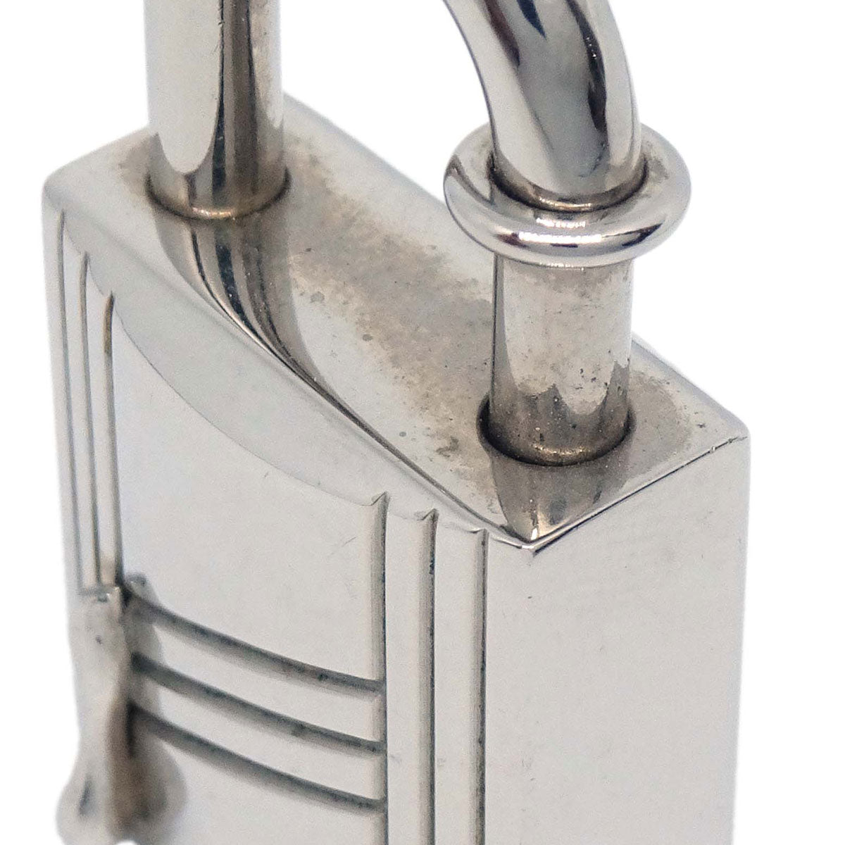 Hermes Annee Arbre 1998 Cadena Padlock Silver Small Good