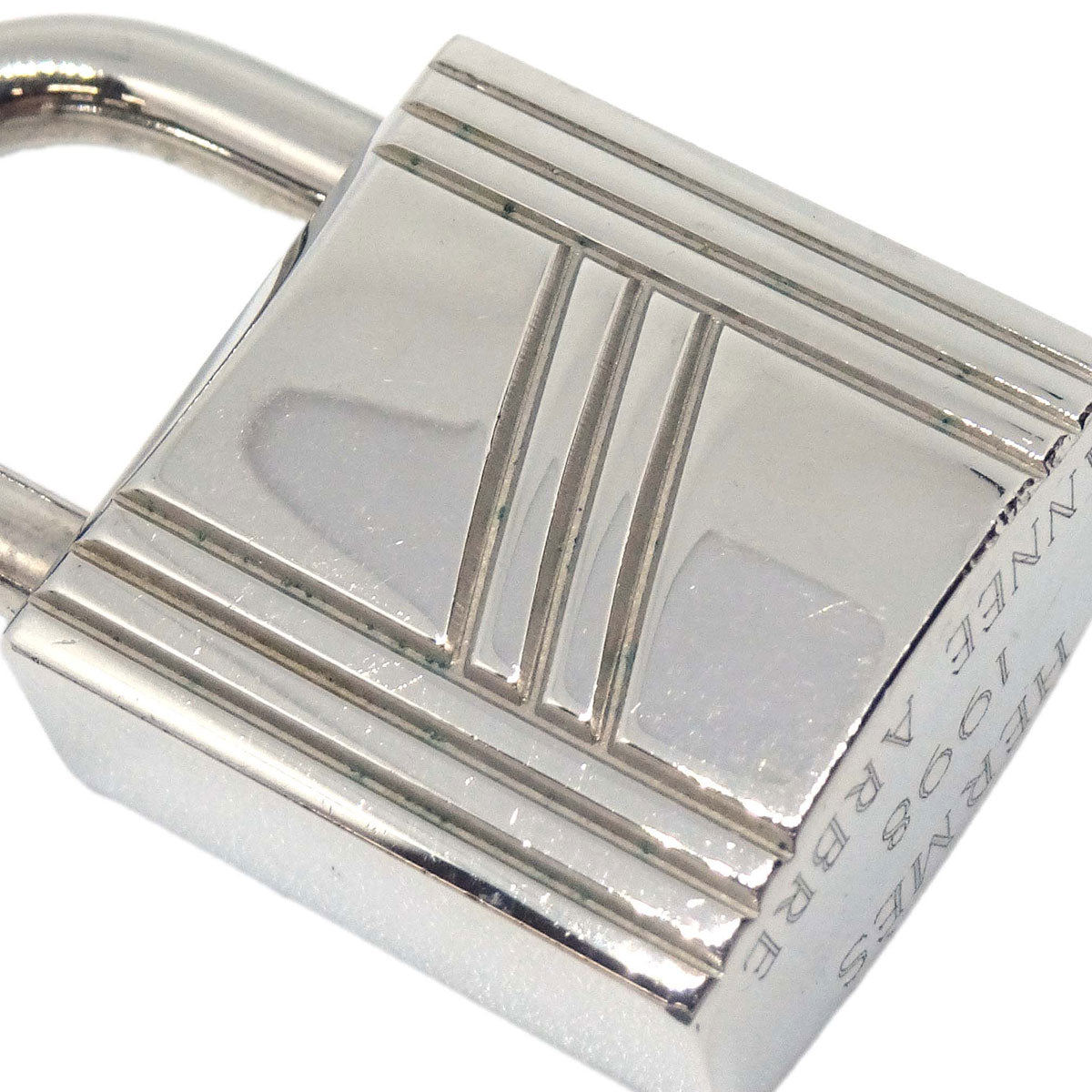 Hermes Annee Arbre 1998 Cadena Padlock Silver Small Good