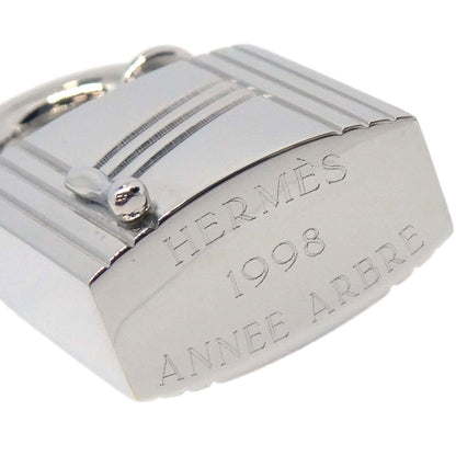 Hermes Annee Arbre 1998 Cadena Padlock Silver Small Good