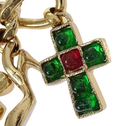 Chanel Icon Brooch Pin Bag Perfume Bottle Clover Pumps Gripoix Cross 02P