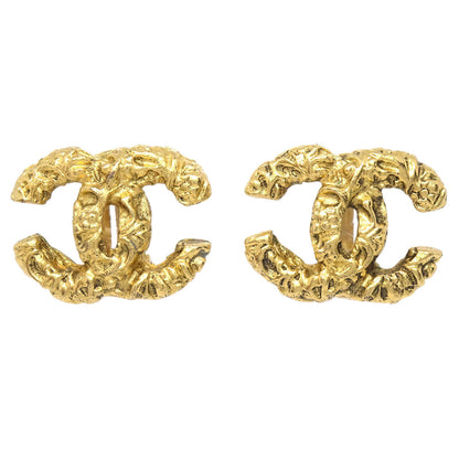 Chanel CC Clip-On Earrings Gold 93A