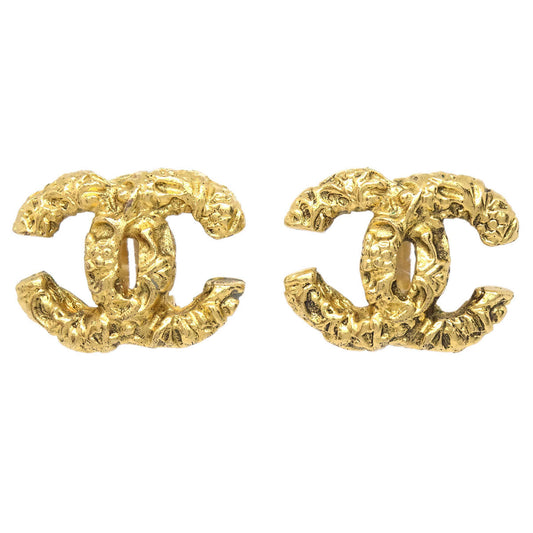 Chanel CC Clip-On Earrings Gold 93A