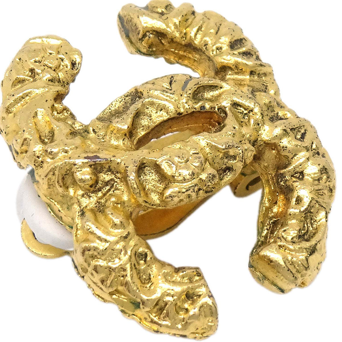 Chanel CC Clip-On Earrings Gold 93A
