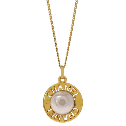 Chanel Charm Gold Chain Necklace Costume Pearl 1984