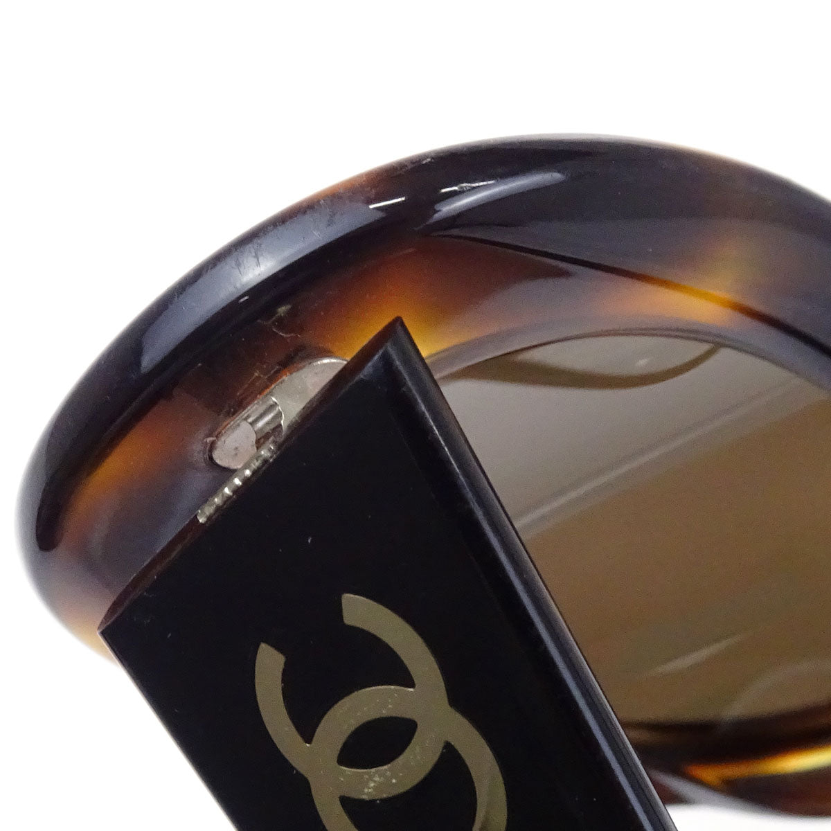Chanel Sunglasses Eyewear Brown 52□19 135 Small Good