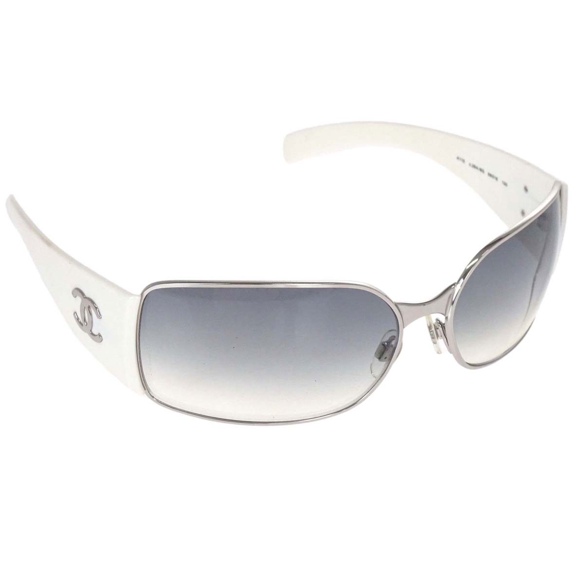 Chanel Sunglasses Eyewear Gray 66□16 130 Small Good